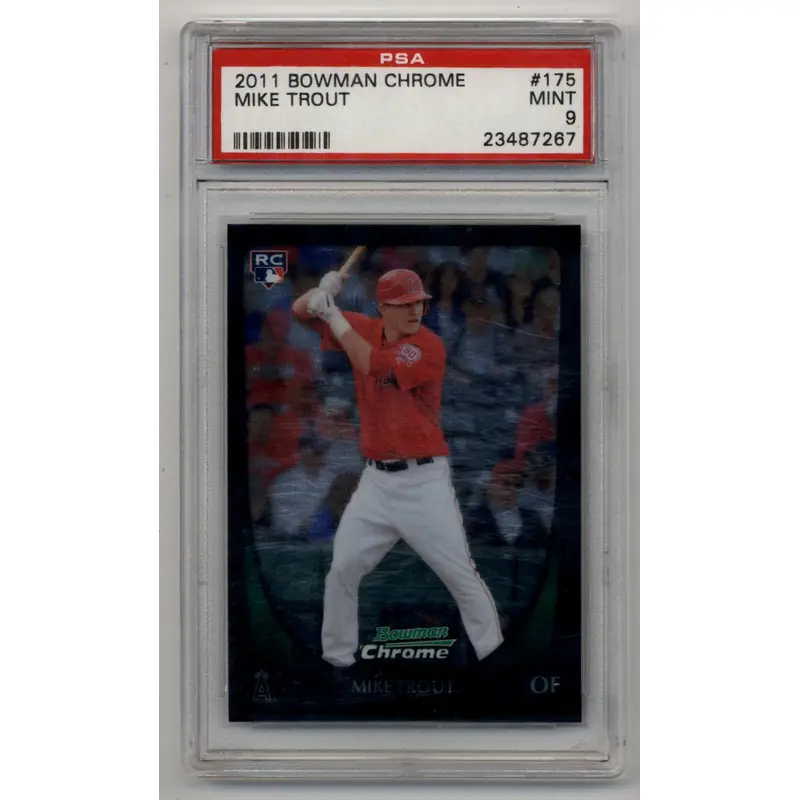 Mike Trout 2011 Bowman Chrome #175 PSA 9 Mint 7267