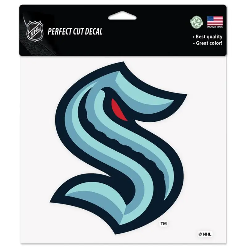 SEATTLE KRAKEN PERFECT CUT 8X8 DECAL