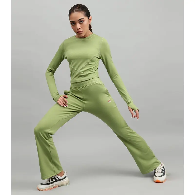 Women'S Dynamic Duo Coord Set ( Lime Greem ) Wod Armour | Kibi Sports