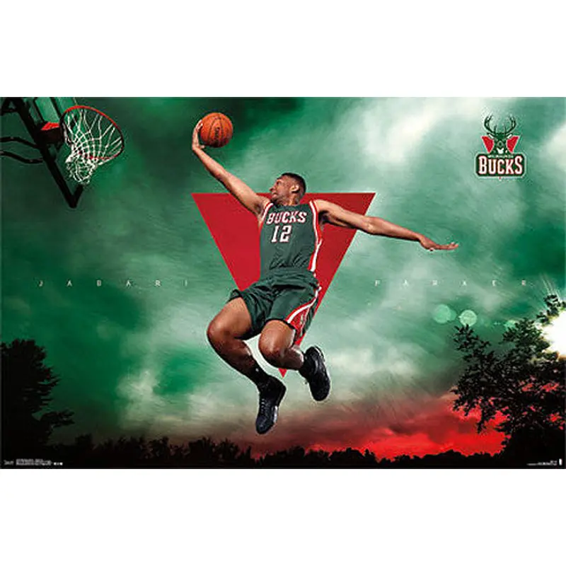 Jabari Parker "Soaring" Milwaukee Bucks Official NBA Basketball Poster - Costacos 2015