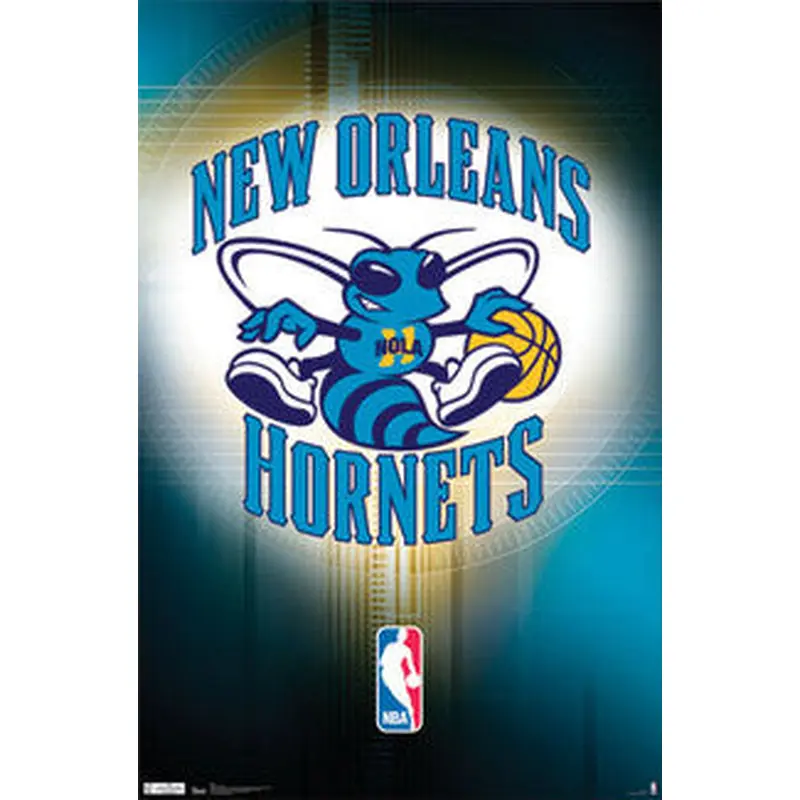 New Orleans Hornets Official NBA Team Logo Poster - Costacos Sports