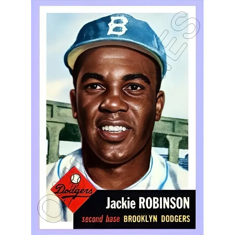 Jackie Robinson 1953 Topps Reproduction Card - 4046