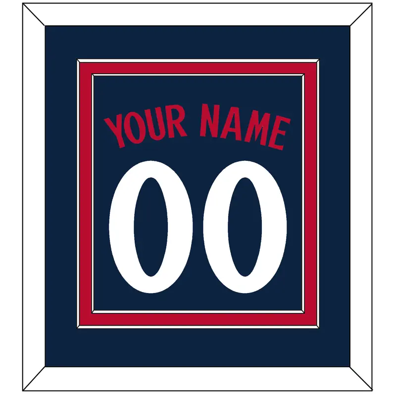 Minnesota Name & Number - Alternate Road Navy - Double Mat 2