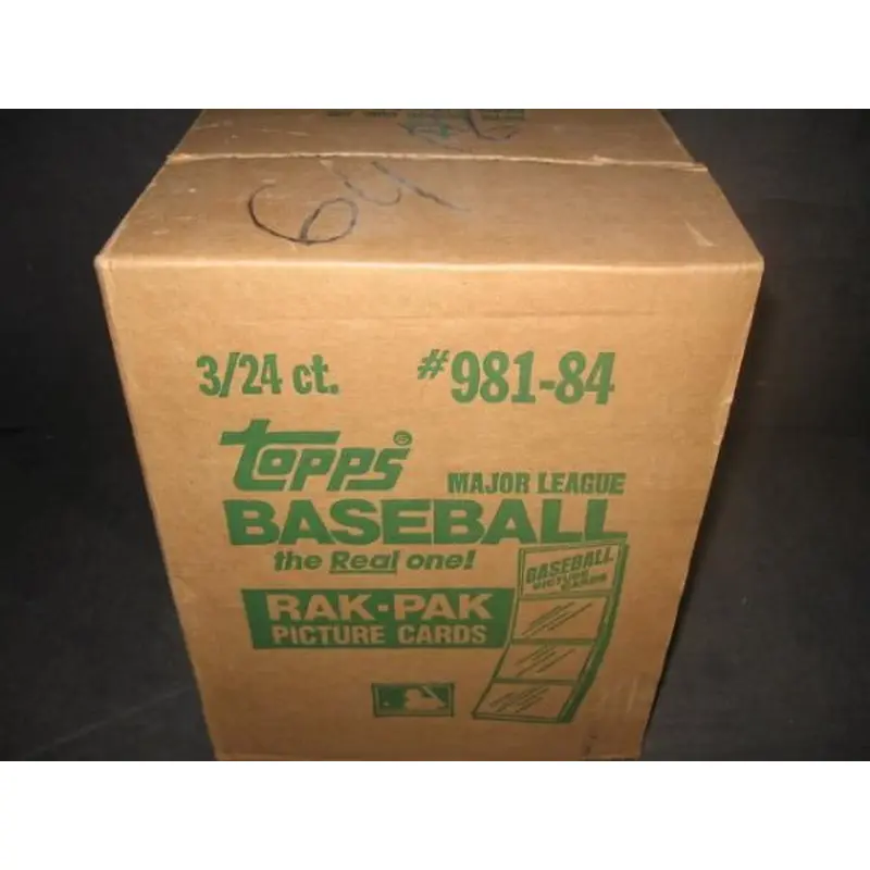 1984 Topps Baseball Unopened Rack Case (3 Box) (Wrapped) (FASC)