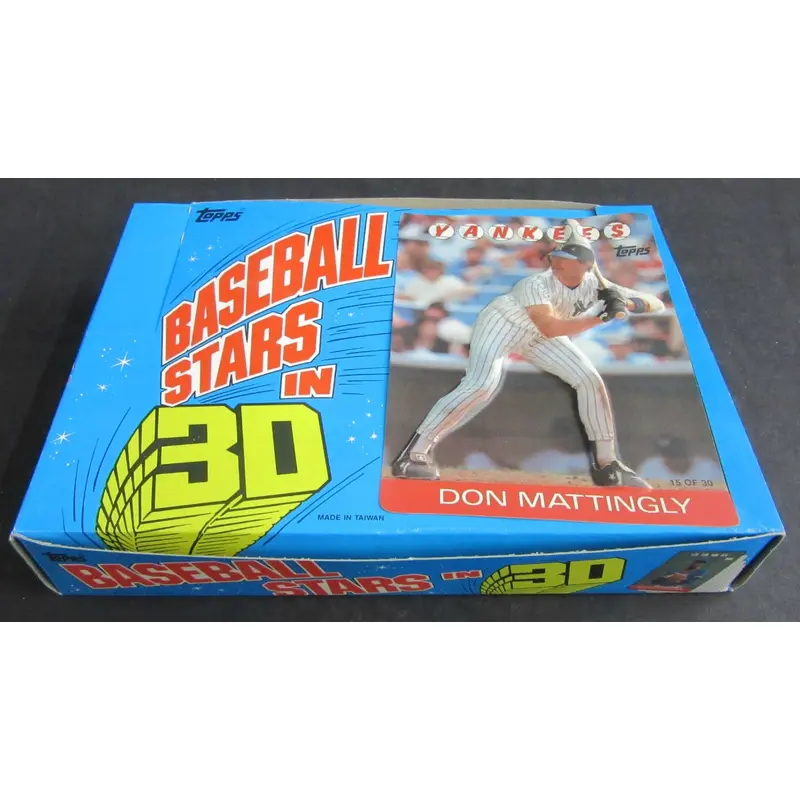 1986 Topps Baseball 3-D Stars Unopened Box
