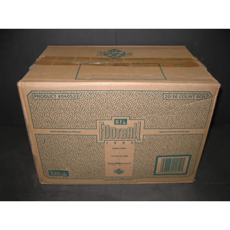 1992 Upper Deck Football Series 1 Case (20 Box)