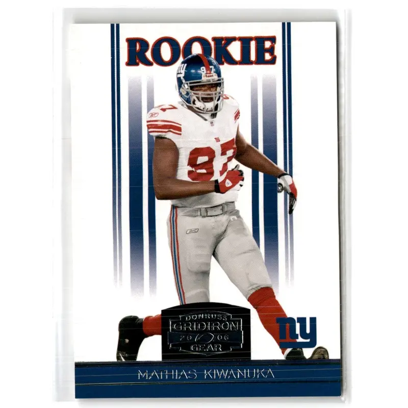 2006 Donruss Gridiron Gear Retail Mathias Kiwanuka #177 Rookie 217/599