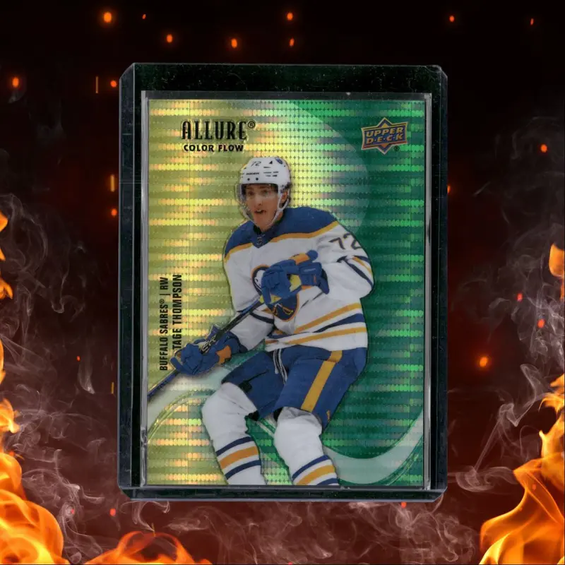 2022-23 Upper Deck Allure Tage Thompson Yellow Green Spectrum 58/65 #SF-80