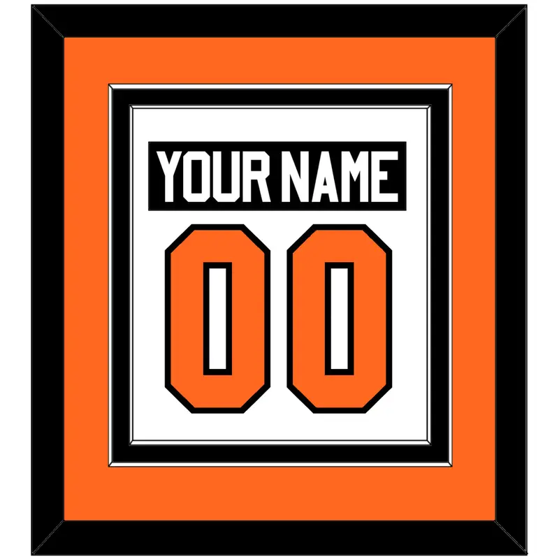 Philadelphia Nameplate & Number (Back) Combined - Road White (2010-2017) - Double Mat 2