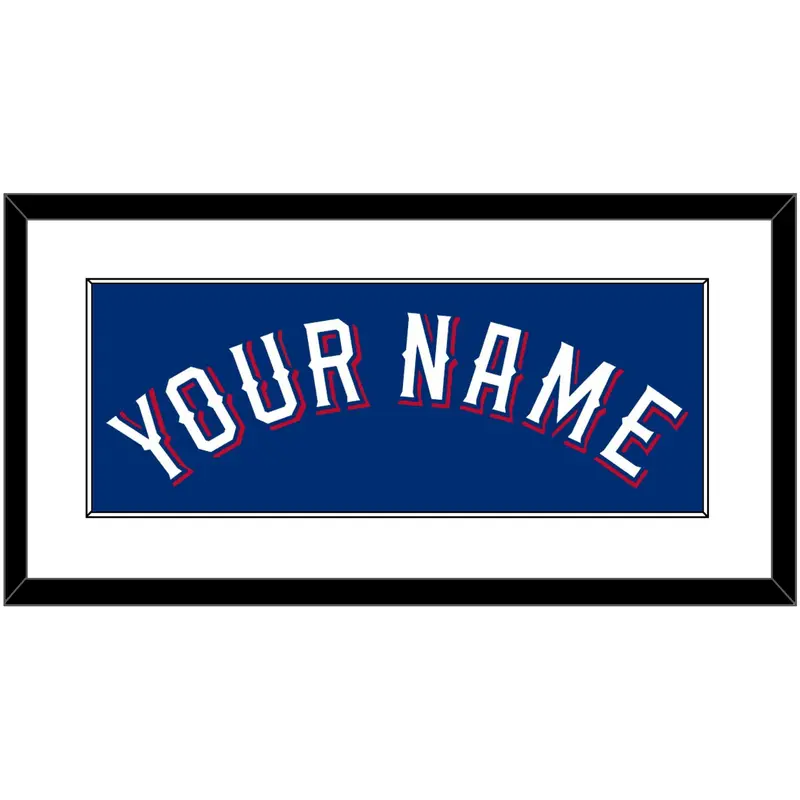 Texas Name - Alternate Blue (2020-2023) - Single Mat 1
