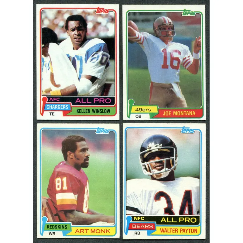 1981 Topps Football Complete Set EX EX/MT (528) (24-571)