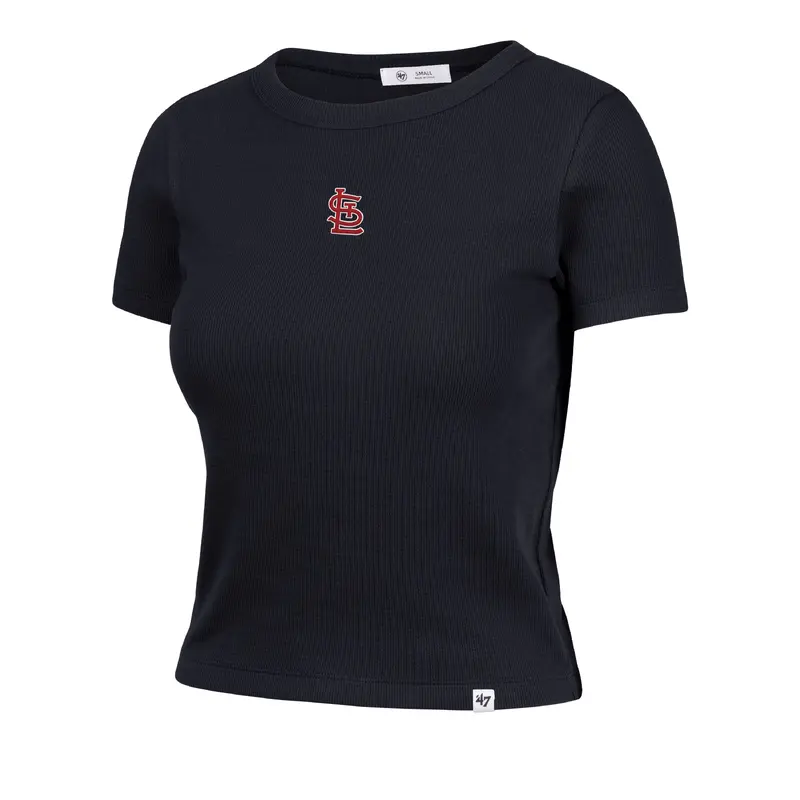 ST. LOUIS CARDINALS MICRO EMB '47 BABY RIB TEE WOMENS