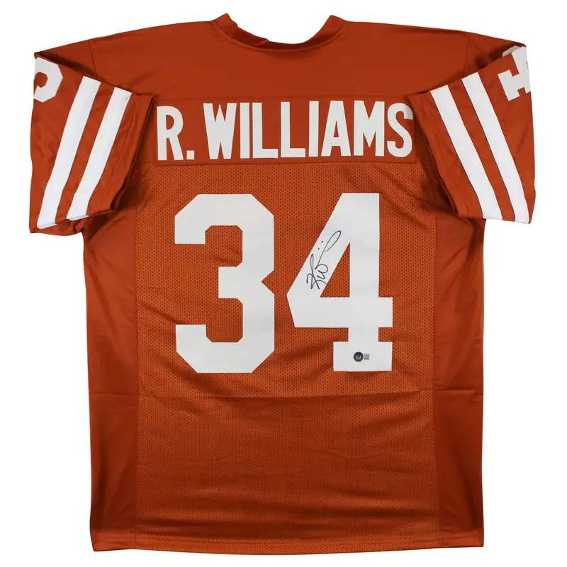 Texas Ricky Williams Authentic Signed Burnt Orange Pro Style Jersey BAS