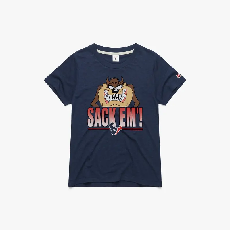 Women's Looney Tunes Taz Sack Em' x Houston Texans