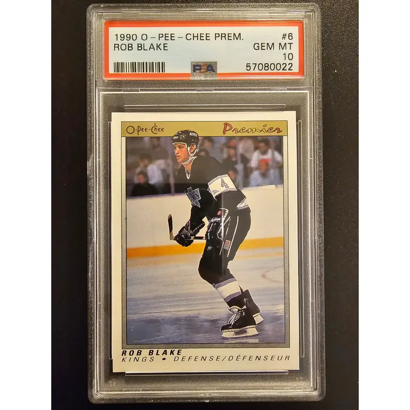 1990-91 O-Pee-Chee Premier - Rob Blake #6 PSA 10 RC