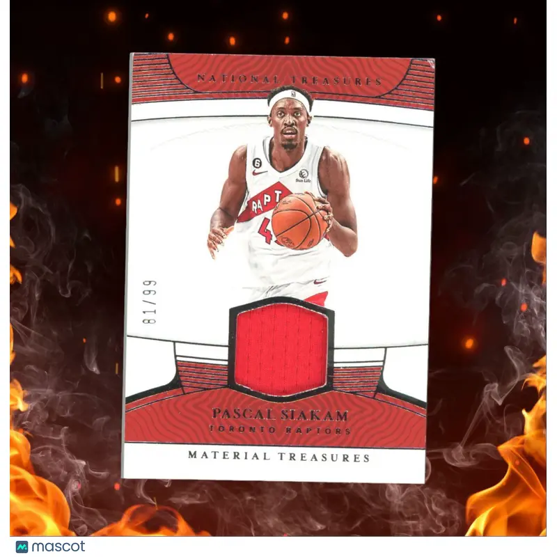 2022-23 Panini National Treasures Pascal Siakam Material Treasures Jersey 81/99