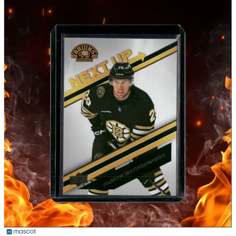 2023-24 Upper Deck Boston Bruins Centennial Parker Wotherspoon Next Up! Gold