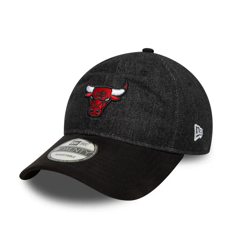 Chicago Bulls NBA Denim Black 9TWENTY Adjustable Cap