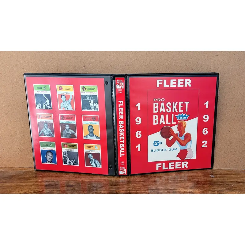 1961 Fleer Basketball Cards Custom Made Album Binder 3 Sizes - 3492