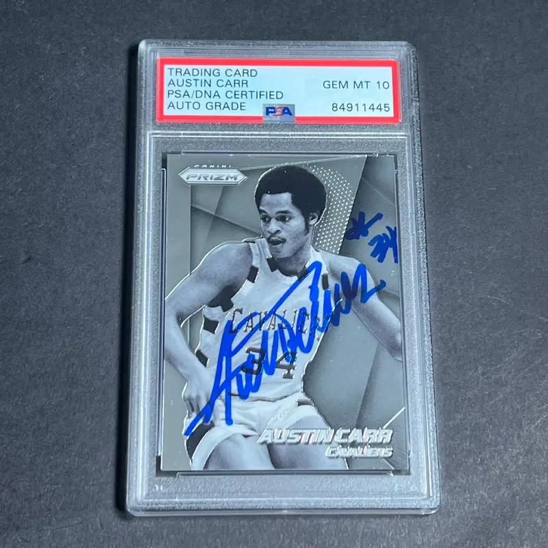 2014-15 Panini Prizm #250 Austin Carr Signed Card Auto 10 PSA Slabbed Cavaliers