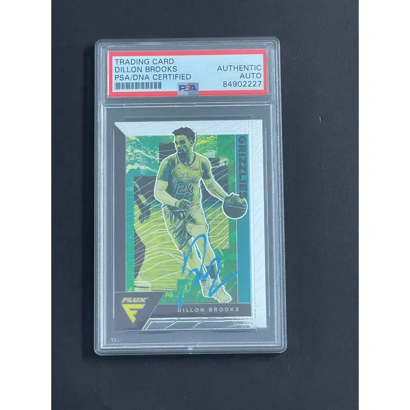 2020-21 Panini Flux #88 Dillon Brooks Signed Card PSA Slabbed Grizzlies