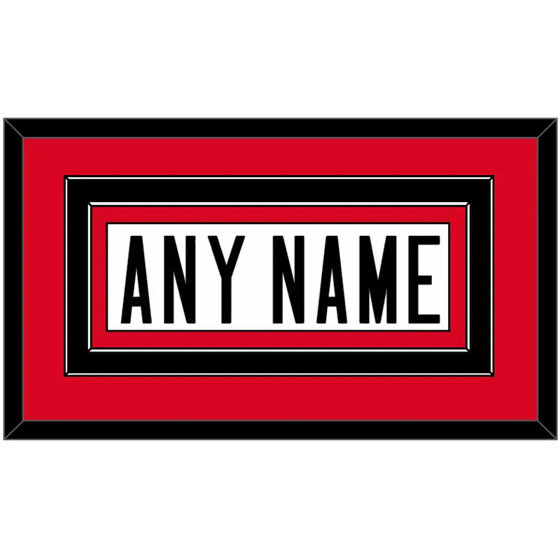 Canada Mens Hockey Nameplate - 2006 Olympics Home White - Double Mat 2
