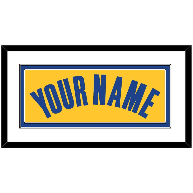 Golden State Name - Yellow Statement (2019-2022) - Double Mat 1