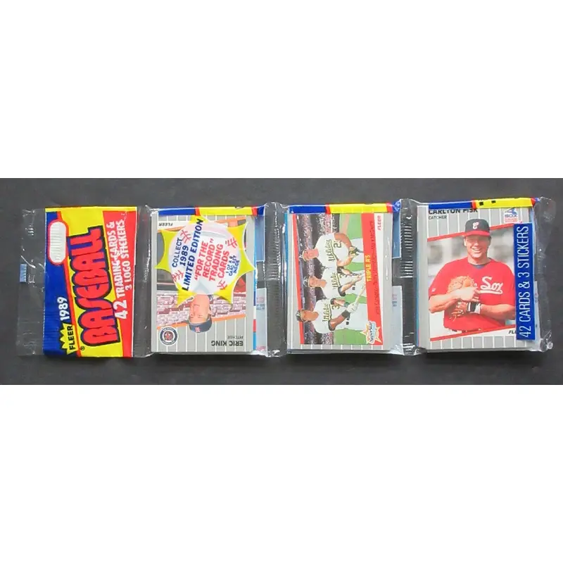 1989 Fleer Baseball Unopened Rack Pack (Authenticate)