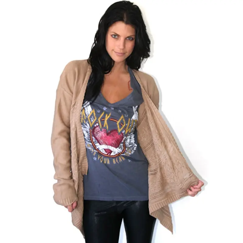 Volcom - Late Night Khaki Juniors Sweater Wrap