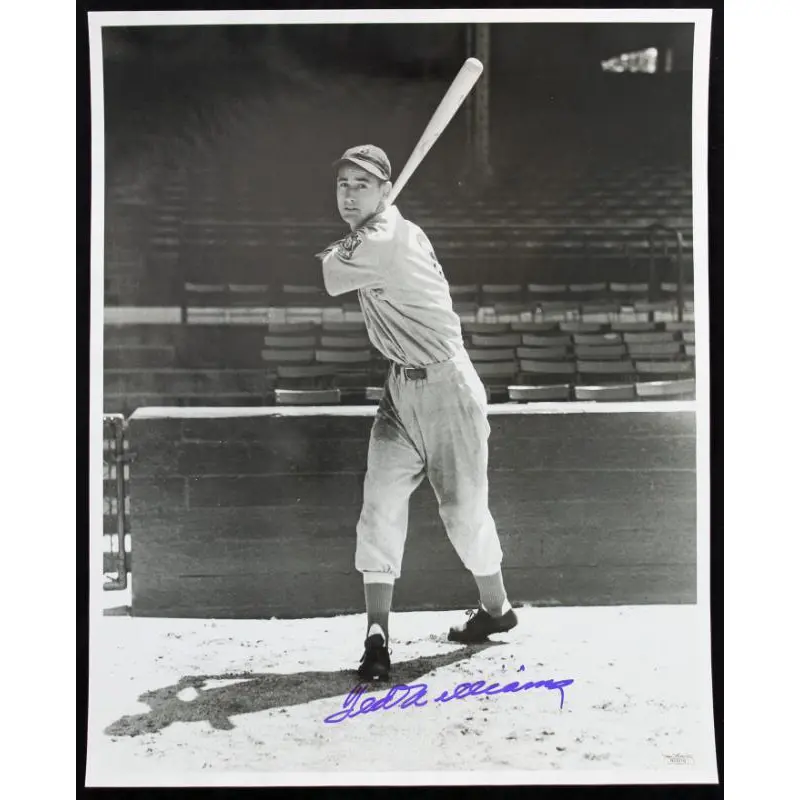 Red Sox Ted Williams Signed Authentic 16X20 Photo Rookie Photo JSA #B23319