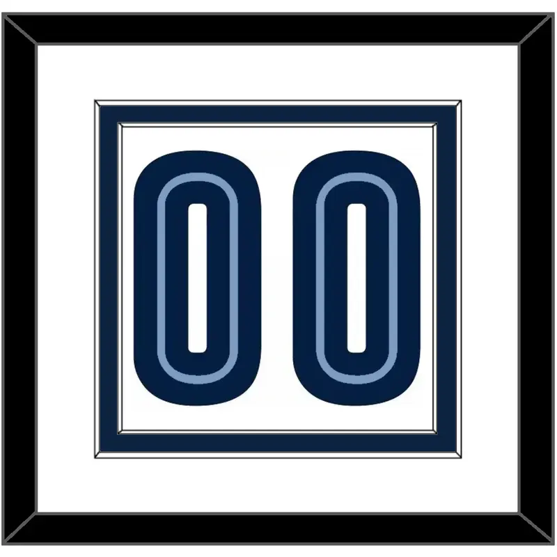Memphis Number - Home White (2004-2010) - Double Mat 1