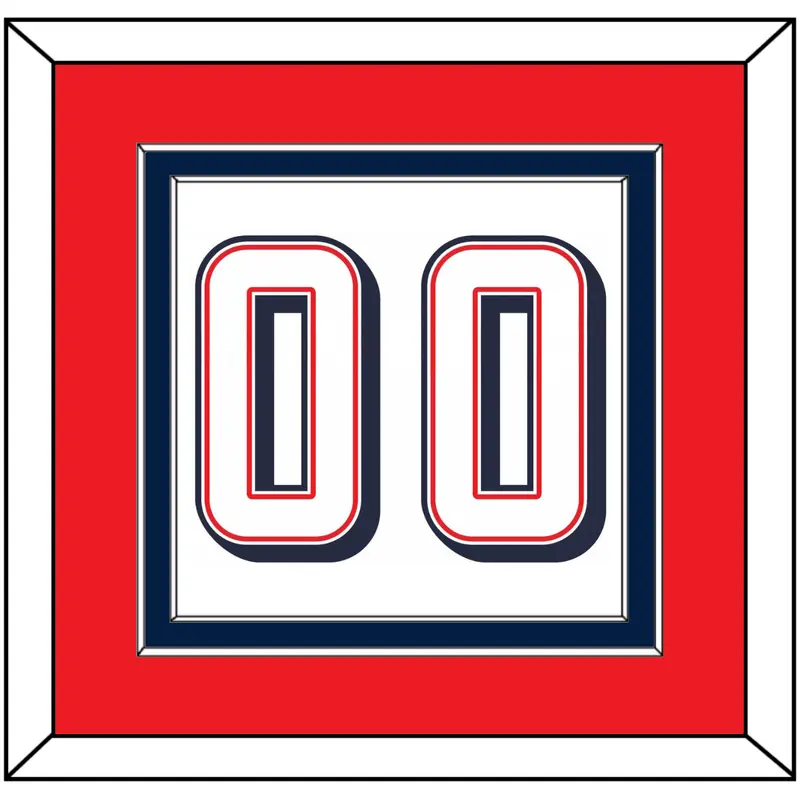 United States Mens Basketball Number - 2024 Olympics Home White - Double Mat 4