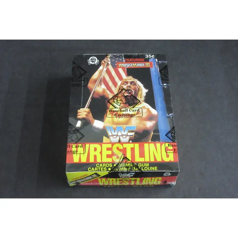 1987 OPC O-Pee-Chee WWF Wrestling Unopened Wax Box (Tape) (BBCE)