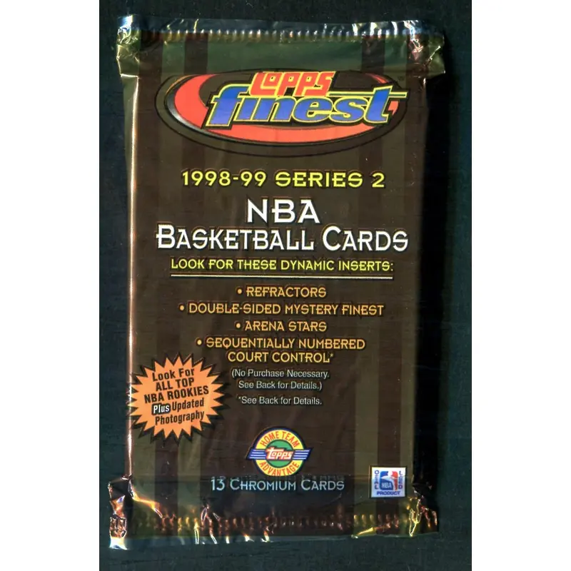 1998/99 Topps Finest Basketball Unopened Series 2 Jumbo Pack (HTA) (13)