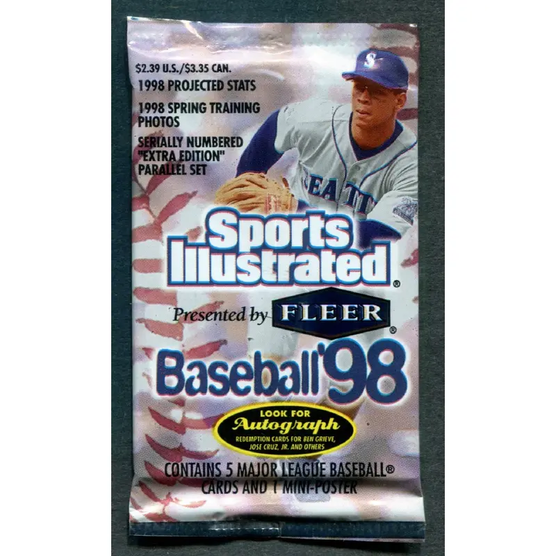 1998 Fleer Sports Illustrated Baseball Unopened Pack (Pre-Priced)