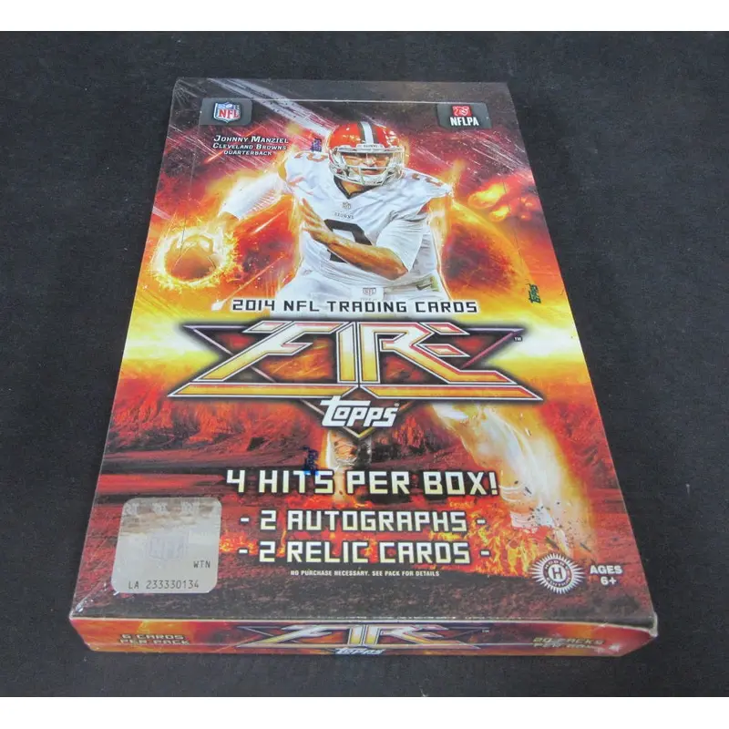 2014 Topps Fire Football Box (Hobby)