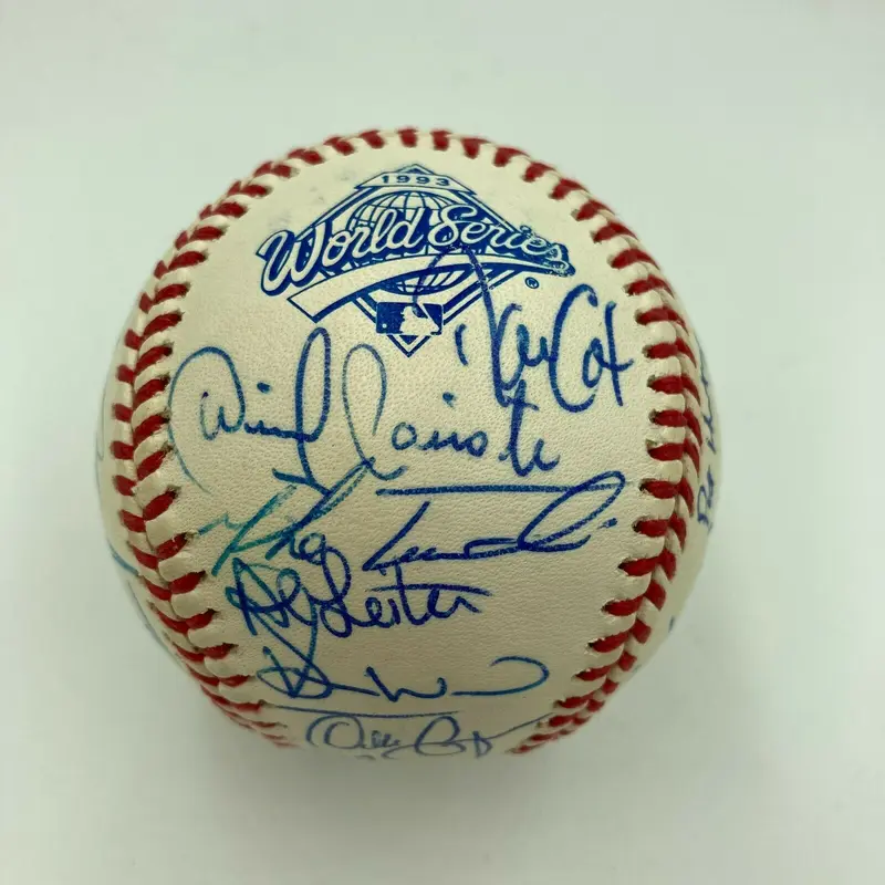 Nice 1993 Toronto Blue Jays World Series Champs Team Signed Baseball JSA COA