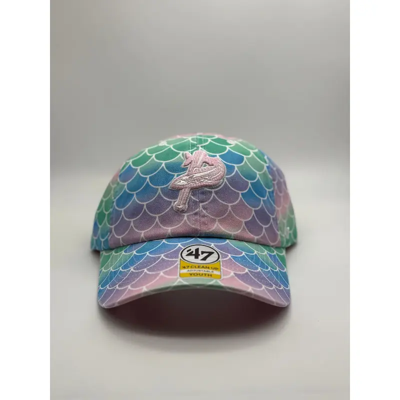 Pensacola Blue Wahoos '47 Turquoise Mermaid Clean Up Youth Hat