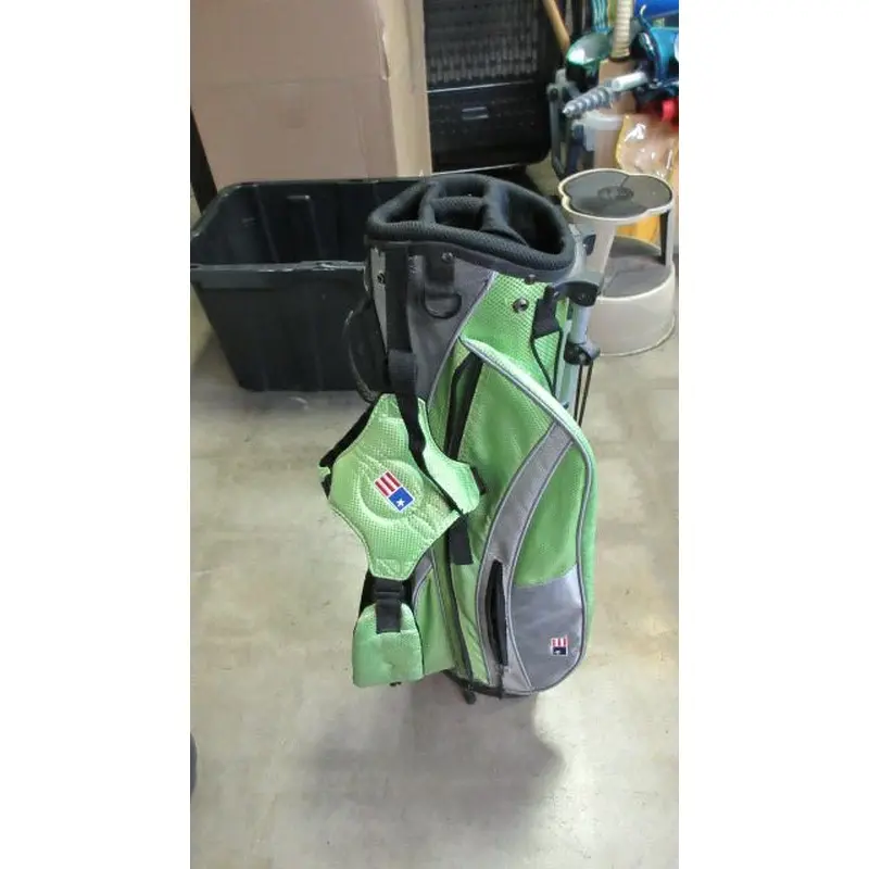 Used US Kids 57-39 Junior Stand Golf Bag w/ Carry Strap - stain