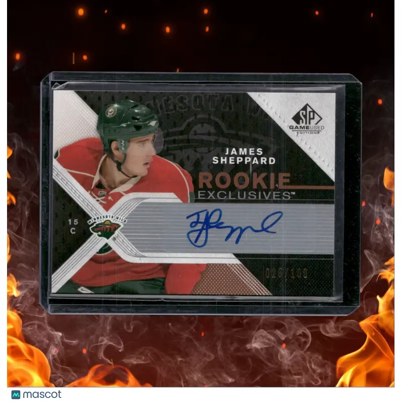 2007-08 SP Game Used James Sheppard Exclusives Rookie Auto 025/100 #RE-SH
