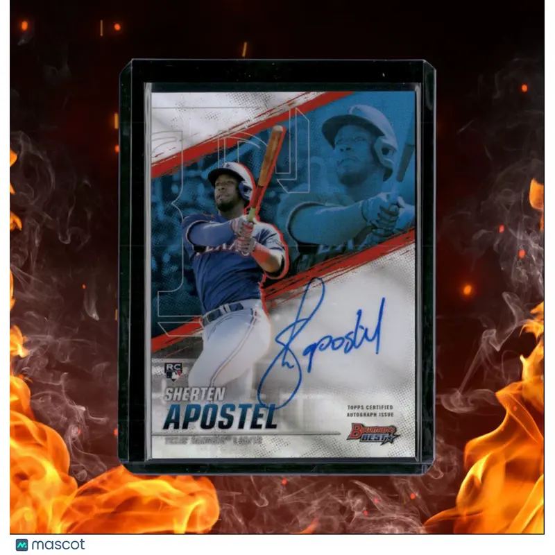 2021 Bowman's Best Sherten Apostel Best of 2021 Refractor Rookie Auto #PPAR-SA