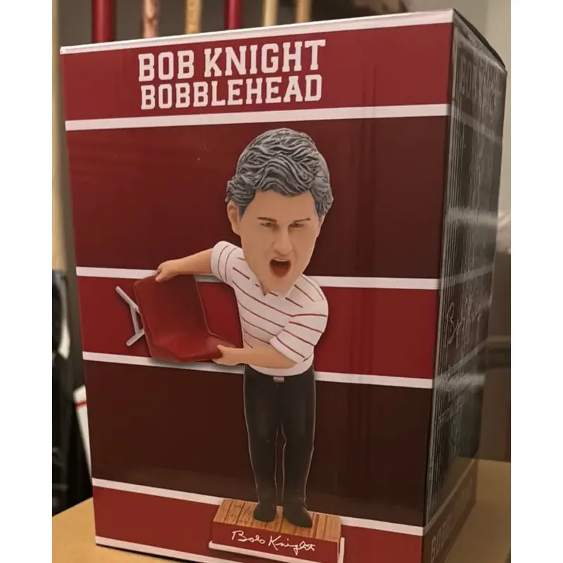 Bob Knight Chair Throw Bobblehead, New in Box