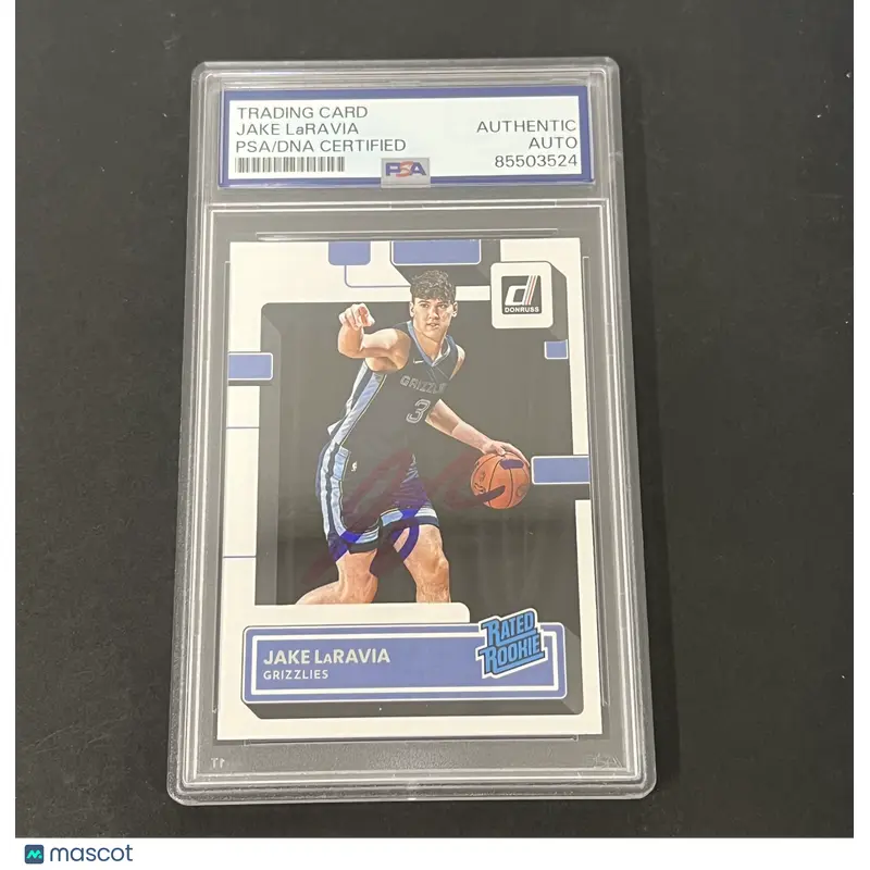 Panini 2022-23 Donruss #219 Jake LaRavia signed card PSA