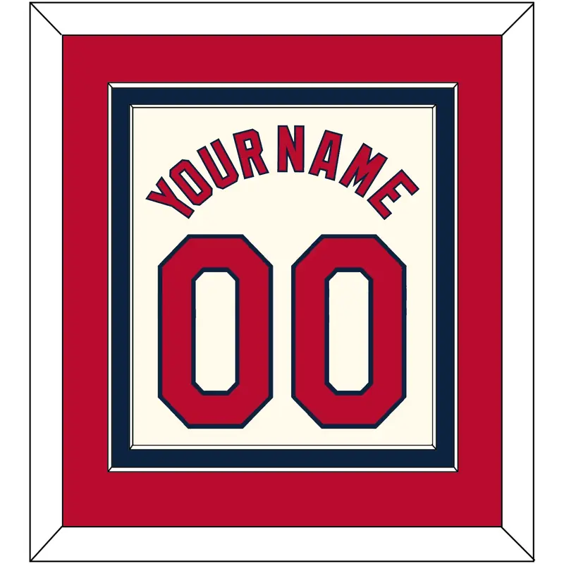 St. Louis Name & Number - Alternate Cream - Double Mat 2