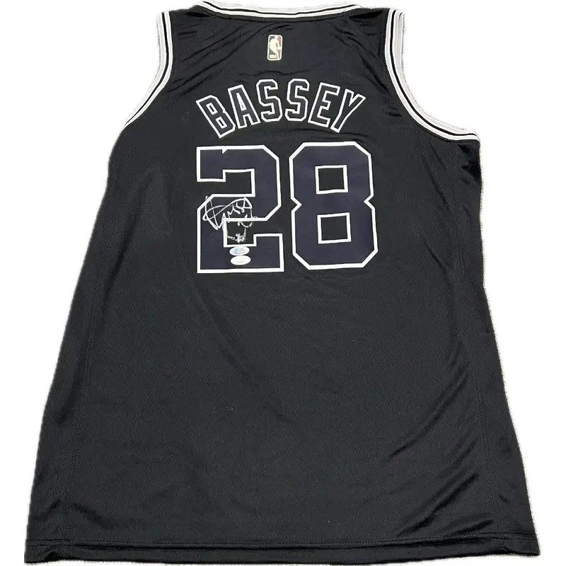 Charles Bassey signed jersey PSA/JSA Autographed San Antonio Spurs