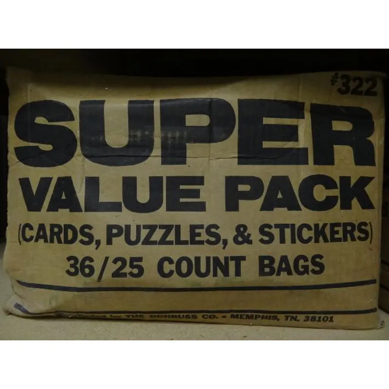 1983 Donruss Baseball Fun Bag Case (36 Bags)