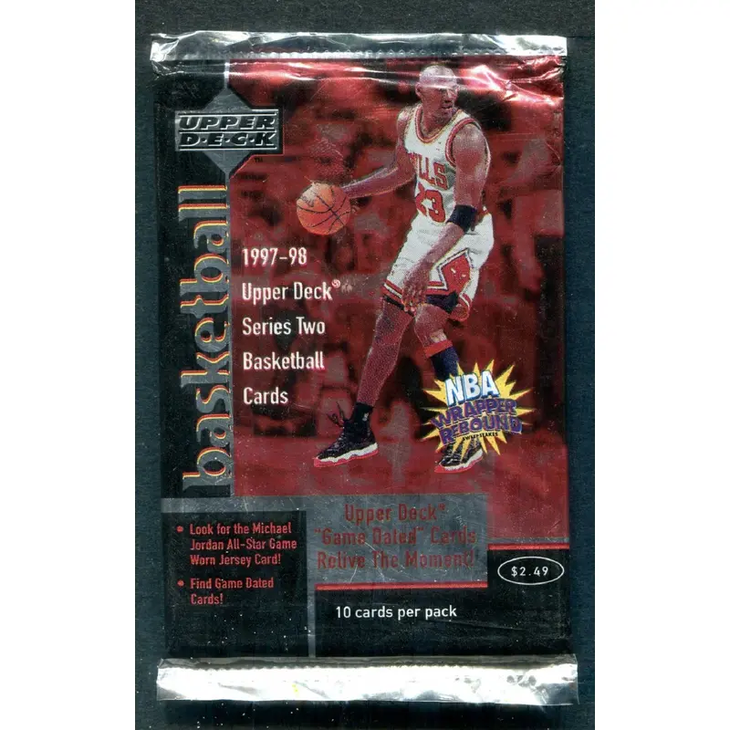 1997/98 Upper Deck Basketball Unopened Series 2 Pack (Retail) (/10)