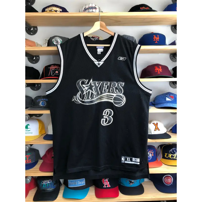 Vintage Reebok Philadelphia 76ers Allen Iverson Swingman Jersey Size XL