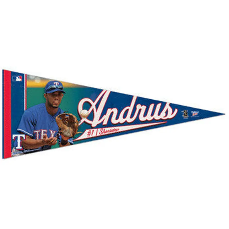 Elvis Andrus "Action" Premium Felt Collector's Pennant (LE /2010) - Wincraft