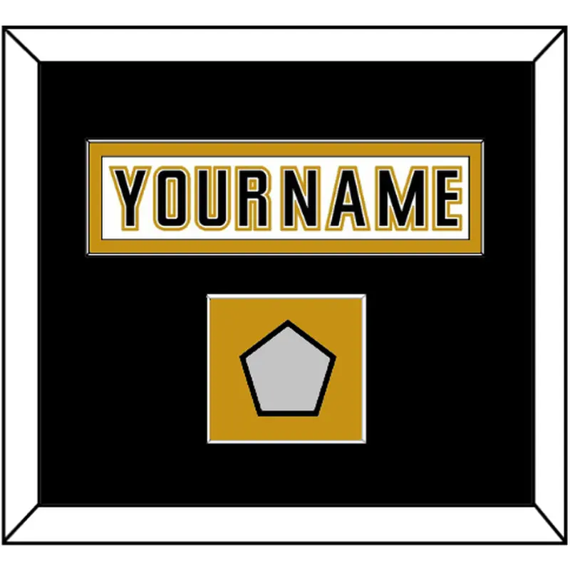 Anaheim Nameplate & Stanley Cup Champions Patch - Road White (2006-2014) - Single Mat 3